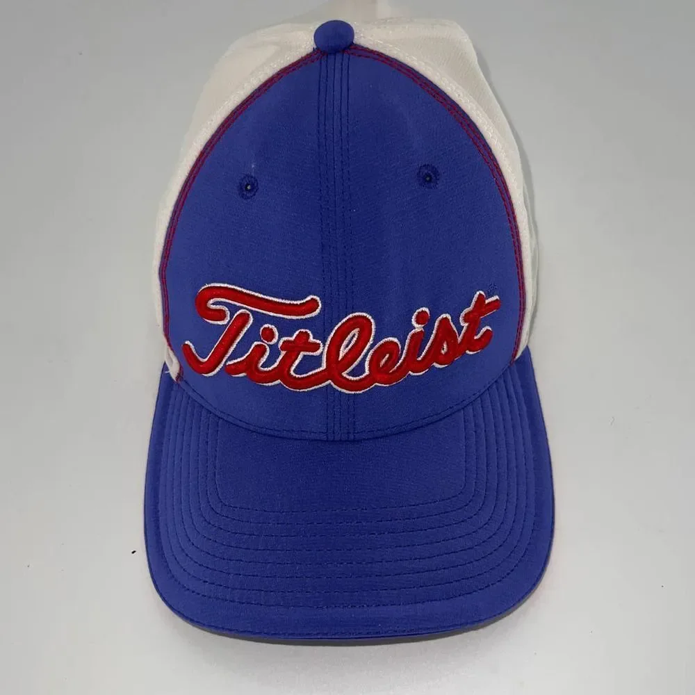 Titleist Flex Blue front/white back Embroidered front and back logo Cap- S/M